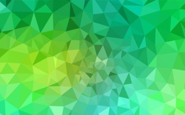 Işık yeşil vektör soyut poligonal model. Renkli resimde üçgenler ile soyut tarzda. Marka kitap için yeni şablon.