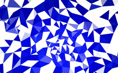 Hafif mavi vektör poligonal şablonu. Renkli resimde gradyan ile poligonal tarzı. Tamamen yeni bir tasarım sizin broşürü.