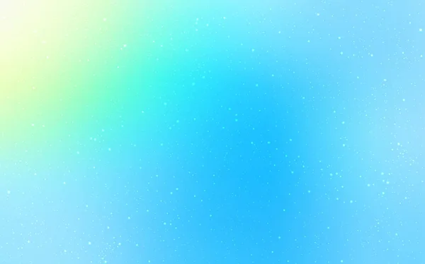 Azul Claro Cobertura Vetorial Verde Com Estrelas Astronômicas Ilustração Colorida —  Vetores de Stock