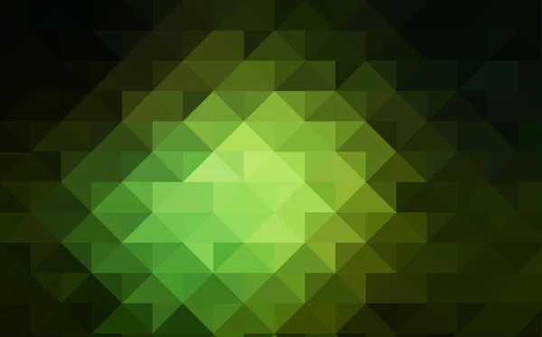 Tmavě Zelená Vektor Polygonální Šablona Vzorek Polygonální Tvary Trojúhelníkový Design — Stockový vektor