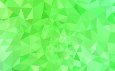 Üçgen kapak parlayan ışık yeşil vektör. Tamamen yeni bir renk illüstrasyon poligonal bir tarzda. Tasarımınız için üçgen desen.