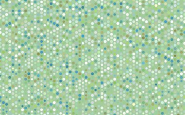 Açık mavi, yeşil vektör modern geometrik çember soyut arkaplan. Noktalı doku şablonu. Gradyan ile yarım ton biçiminde geometrik desen. 