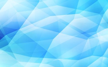 Hafif mavi vektör arka plan poligonal. Gradyan ile poligonal soyut resim. İşiniz için en iyi üçgen tasarım.