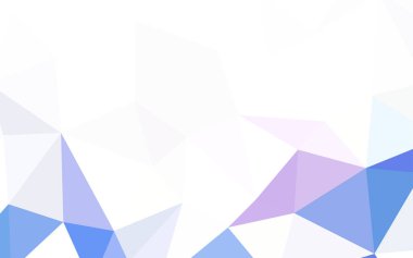 Hafif mavi vektör soyut mozaik desen. Geometrik şekil gradyan ile Origami tarzında. Web siteniz için köşeli tasarım.