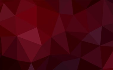 Koyu kırmızı vektör üçgen mozaik kapak. Tamamen yeni bir renk illüstrasyon poligonal bir tarzda. Web siteniz için yeni bir doku.