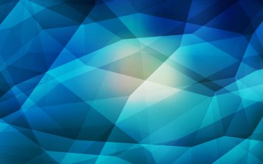 Hafif mavi vektör düşük poli düzeni. Tamamen yeni bir renk illüstrasyon poligonal bir tarzda. Tasarımınız için üçgen desen.