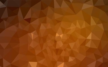 Koyu turuncu vektör Çokgen arka plan. Üçgenler ile renkli resimde parlayan. Web siteniz için köşeli tasarım.