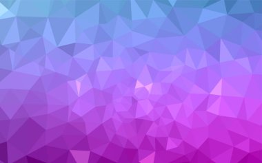 Pembe ışık, vektör poligonal model mavi. Tamamen yeni bir renk illüstrasyon poligonal bir tarzda. Web siteniz için köşeli tasarım.