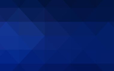 Degrade üçgen koyu mavi vektör şablonu. Gradyan ile Origami tarzında yaratıcı geometrik şekil. Web siteniz için yeni bir doku.