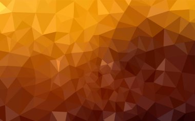Koyu turuncu vektör üçgen mozaik kapak. Renkli resimde gradyan ile poligonal tarzı. Web siteniz için köşeli tasarım.