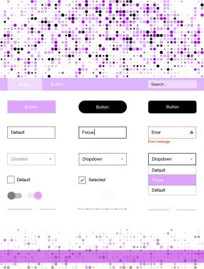 Hafif pembe vektör stil rehberi daireler ile. Web Kullanıcı arabirimi kiti başlığını soyut degrade daireler ile. Açılış sayfanız için modern şablon.