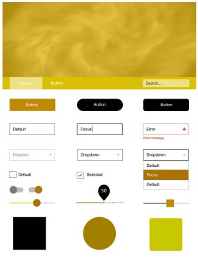 Açık yeşil, sarı vektör tel kafes kiti gökada yıldız ile. Basit malzeme tasarım kiti üstbilgisindeki renkli bulutlar ile. Açılış sayfanız için modern şablon.