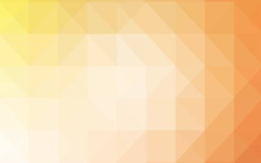 Üçgen kapak parlayan ışık turuncu vektör. Noktalı resim stili üçgenler ile yaratıcı çizimde. İşiniz için yeni tasarım.