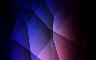 Koyu pembe, mavi vektör soyut mozaik arka plan. Gradyan ile Origami tarzında yaratıcı geometrik şekil. Web siteniz için yeni bir doku.