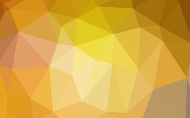 Koyu sarı vektör parlayan üçgen düzeni. Çokgen şekilleri ile bir örnek. İşiniz için tamamen yeni bir tasarım.