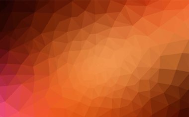 Koyu kırmızı vektör üçgen mozaik şablonu. Üçgenler ile renkli soyut resimde. Desen için bir marka kitabın zemin.