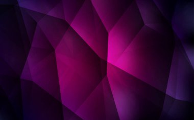 Koyu mor vektör düşük poli düzeni. Glitter soyut resim zarif bir üçgen ile. İş tasarımınız için yeni stil.