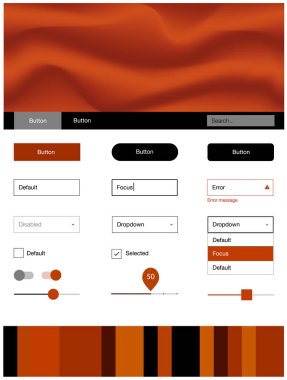 Eğik çizgili koyu turuncu vektör stil rehberi. Renkli resimde gradyan ile soyut memphis tarzı. Sen-ebilmek kullanma için açılış sayfaları bu şablonu.