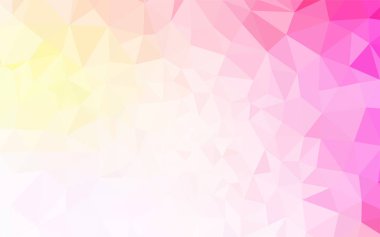 Pembe ışık, vektör Çokgen zemin sarı. Tamamen yeni bir renk illüstrasyon poligonal bir tarzda. Desen için bir marka kitabın zemin.