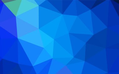 Açık BLUE vektör eğimli üçgen dokusu. Çokgen biçiminde, gradyan ile renkli çizimler. İş tasarımınız için yepyeni bir tarz.