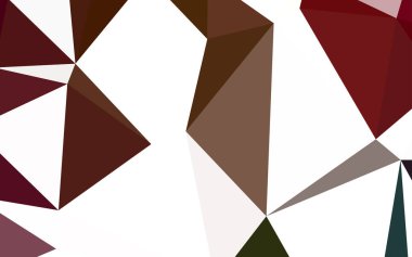 Koyu yeşil, kırmızı vektör düşük poli doku. Gradyan ile zarif parlak poligonal illüstrasyon. İşiniz için yeni tasarım.