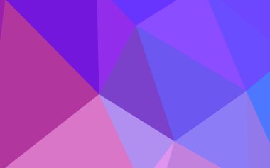 Pembe ışık, vektör poligonal şablon mavi. Gradyan ile zarif parlak poligonal illüstrasyon. Desen için bir marka kitabın zemin.