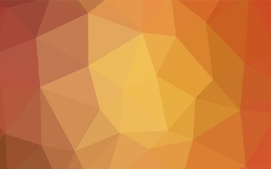Işık turuncu vektör düşük poli düzeni. Gradyan ile Origami tarzında yaratıcı geometrik şekil. Tamamen yeni bir tasarım sizin broşürü.