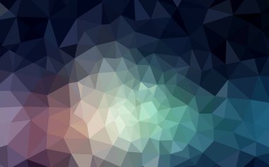 Koyu mavi, kırmızı Çokgen arka plan vektör. Geometrik şekil gradyan ile Origami tarzında. İşiniz için yeni tasarım.