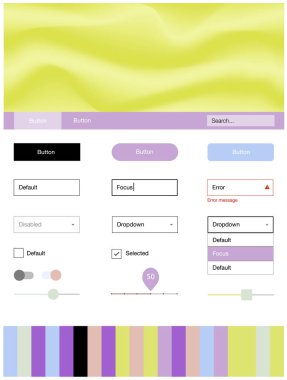 Işık çok renkli vektör tel kafes kiti soyut daireler ile. Gradyan memphis tarzı ile zarif parlak illüstrasyon. Sen-ebilmek kullanma için açılış sayfaları bu şablonu.
