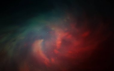 Koyu mavi, kırmızı düzen kozmik yıldız ile vektör. Büyükayı yıldız ile modern soyut resim. En iyi tasarım, reklam, poster, afiş için.