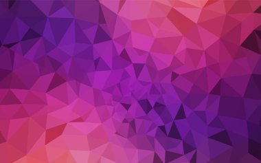 Koyu pembe, sarı soyut mozaik zemin vektör. Çokgen şekilleri ile bir örnek. Web siteniz için köşeli tasarım.