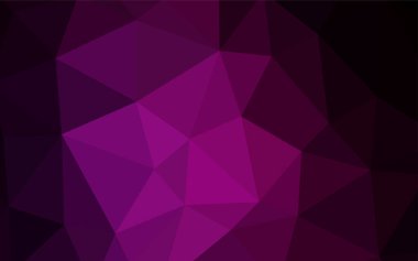 Koyu pembe vektör parlayan üçgen kapak. Üçgen geometrik örnek gradyan ile. Tasarımınız için üçgen desen.