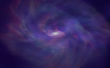 Gökada yıldız ile hafif mor vektör arka plan. Gökada yıldız ile basit tarzı dekoratif tasarım bulanık. En iyi tasarım, reklam, poster, afiş için.