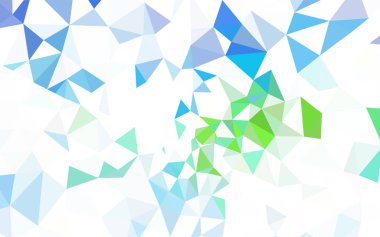 Koyu mavi parlayan üçgen düzen vektör. Çokgen şekilleri ile bir örnek. Desen için bir marka kitabın zemin.