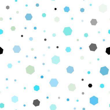 Açık mavi, altıgen stil vektör sorunsuz şablonunda sarı. Beyaz arka plan ile renkli altıgen yanarak bahislerin doğru. Reklamlar, el ilanları için desen.