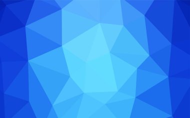 Hafif mavi vektör üçgen mozaik şablonu. Noktalı resim stili üçgenler ile yaratıcı çizimde. Web siteniz için yeni bir doku.