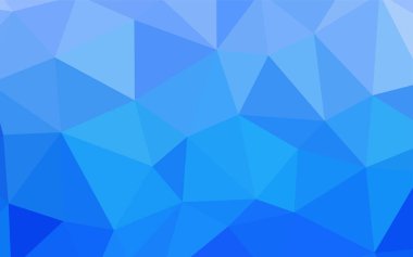 Hafif mavi vektör soyut poligonal model. Gradyan ile zarif parlak poligonal illüstrasyon. Desen için bir marka kitabın zemin.