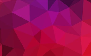 Koyu mor, pembe degrade üçgenler şablon vektör. Geometrik şekil gradyan ile Origami tarzında. Tasarımınız için üçgen desen.