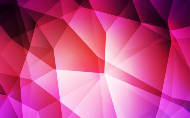 Hafif pembe, sarı vektör soyut mozaik arka plan. Gradyan ile poligonal soyut resim. İş tasarımınız için yeni stil.