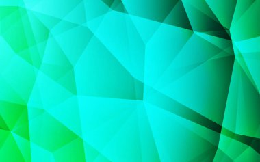 Işık yeşil vektör düşük poli kapak. Üçgenler ile renkli resimde parlayan. Web siteniz için yeni bir doku.