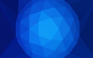 Koyu mavi bir elmas ile poligonal arka plan vektör. Resimde üçgenler ile soyut tarzda. İşiniz için en iyi üçgen tasarım.