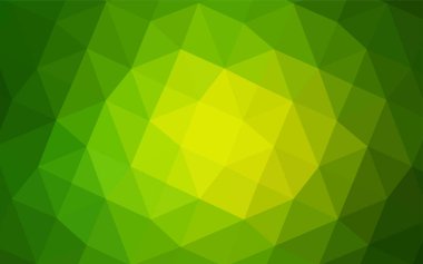 Üçgen kapak parlayan ışık yeşil vektör. Poligonal illüstrasyon parlayan, hangi üçgen oluşur. Yeni şablon-ebilmek var olmak kullanılmış için marka kitap.