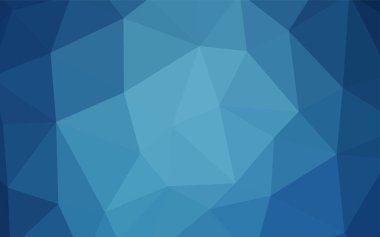 Hafif mavi vektör poligonal arka plan. Üçgen geometrik örnek gradyan ile. İşiniz için yeni tasarım.