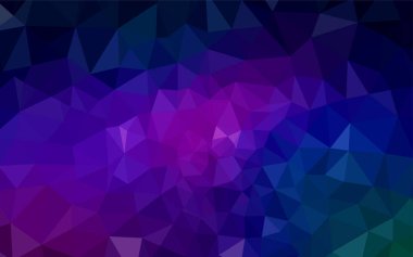 Koyu pembe, mavi soyut mozaik zemin vektör. Poligonal illüstrasyon parlayan, hangi üçgen oluşur. Web siteniz için yeni bir doku.