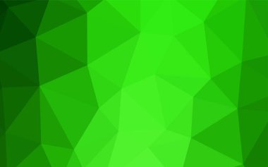 Işık yeşil vektör soyut poligonal model. Gradyan ile poligonal soyut resim. Desen için bir marka kitabın zemin.