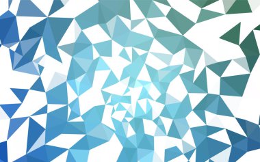 Açık mavi, vektör degrade üçgenler şablon yeşil. Üçgenler ile modern soyut resim. İşiniz için en iyi üçgen tasarım.