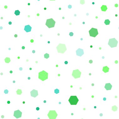 Işık yeşil vektör altıgenler kümesiyle sorunsuz kapak. Altıgen yanarak bahislerin doğru ile soyut tarzda dizayn. Reklamlar, el ilanları için desen.