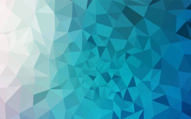 Işık Mavisi vektör soyut mozaik deseni. Origami stilinde gradyan ile yaratıcı geometrik illüstrasyon. Pankartın için tamamen yeni bir şablon.