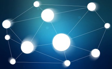 Daire, üçgen ışık mavi vektör şablonu. Soyut illüstrasyon renkli diskler ve üçgenler ile. Desen-ebilmek var olmak kullanılmış için güzel web siteleri.