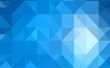 Hafif mavi vektör poligonal arka plan. Renkli resimde gradyan ile poligonal tarzı. İşiniz için yeni tasarım.